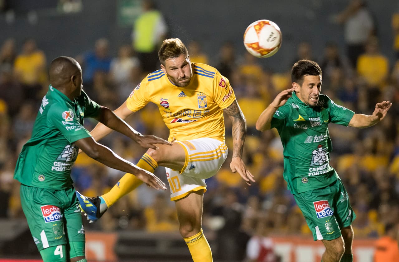 El cabezazo del francés André-Pierre Gignac fue el segundo gol de Tigres UANL, que venció por 2-0 al León en la Jornada 1 del Apertura 2018 de la Liga MX.