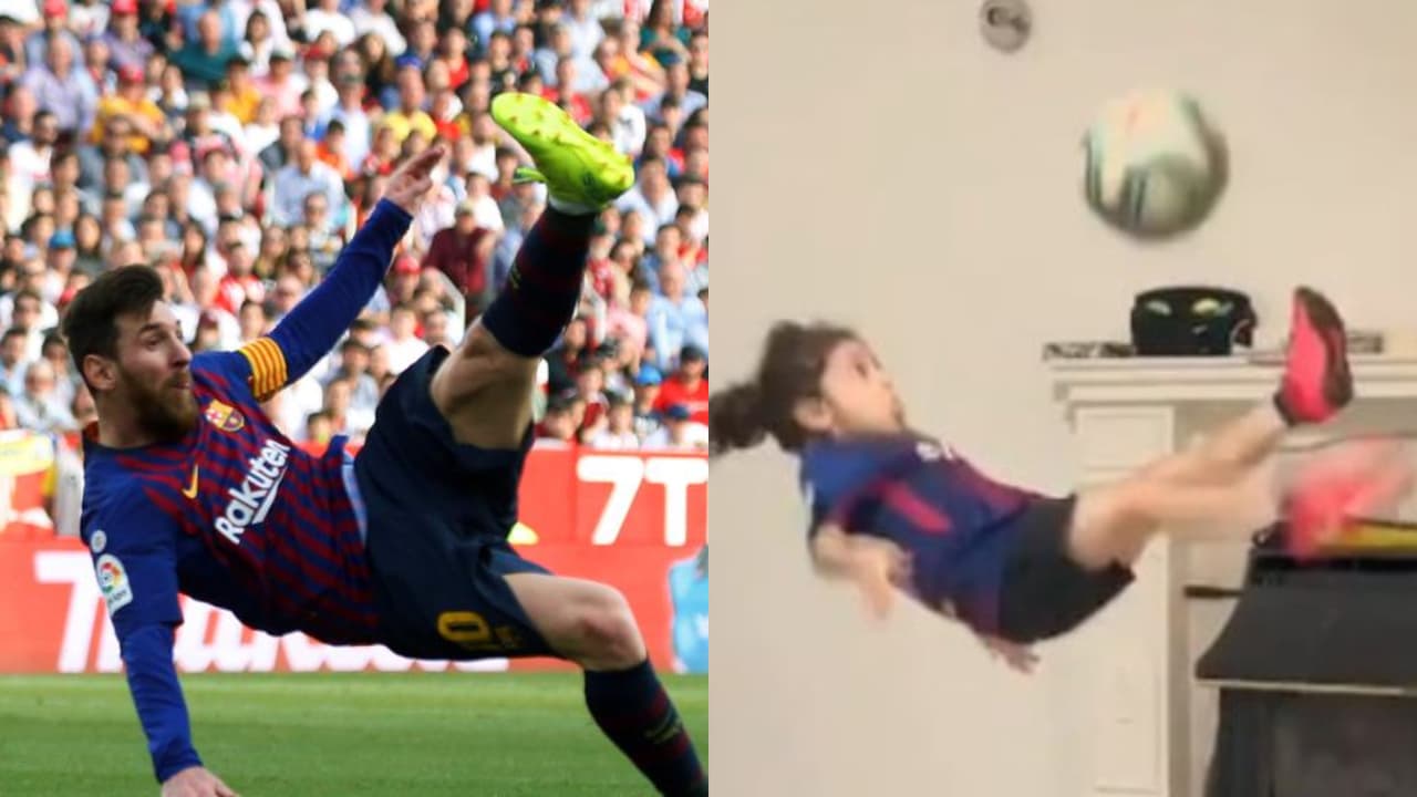 ¡La clase de chilena del niño iraní que impresionó a Messi!