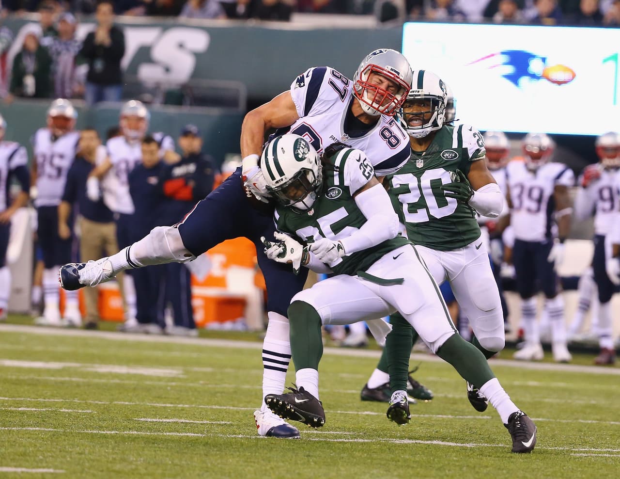 Mira las mejores tomas de la valiosa victoria de los Jets sobre los Patriots en tiempo extra 26-20.