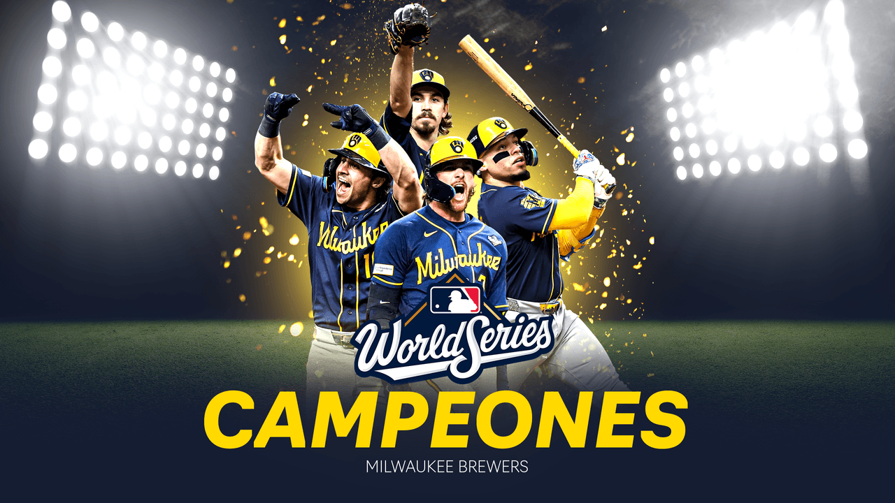 ¡Milwaukee es campeón de las Grandes Ligas por primera vez en la historia!