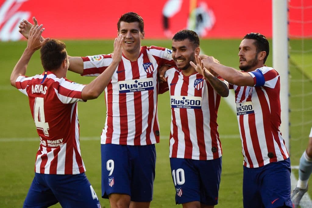 Apenas ingresando a la cancha, Álvaro Morata tuvo la primer y no la desaprovechó.