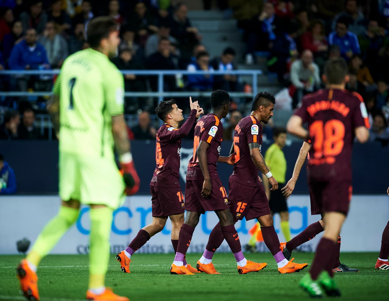 Un empate sin goles y en casa ante el Getafe llevó la racha a 30 partidos invictos. Esto fue en la Jornada 23 de la competición.
