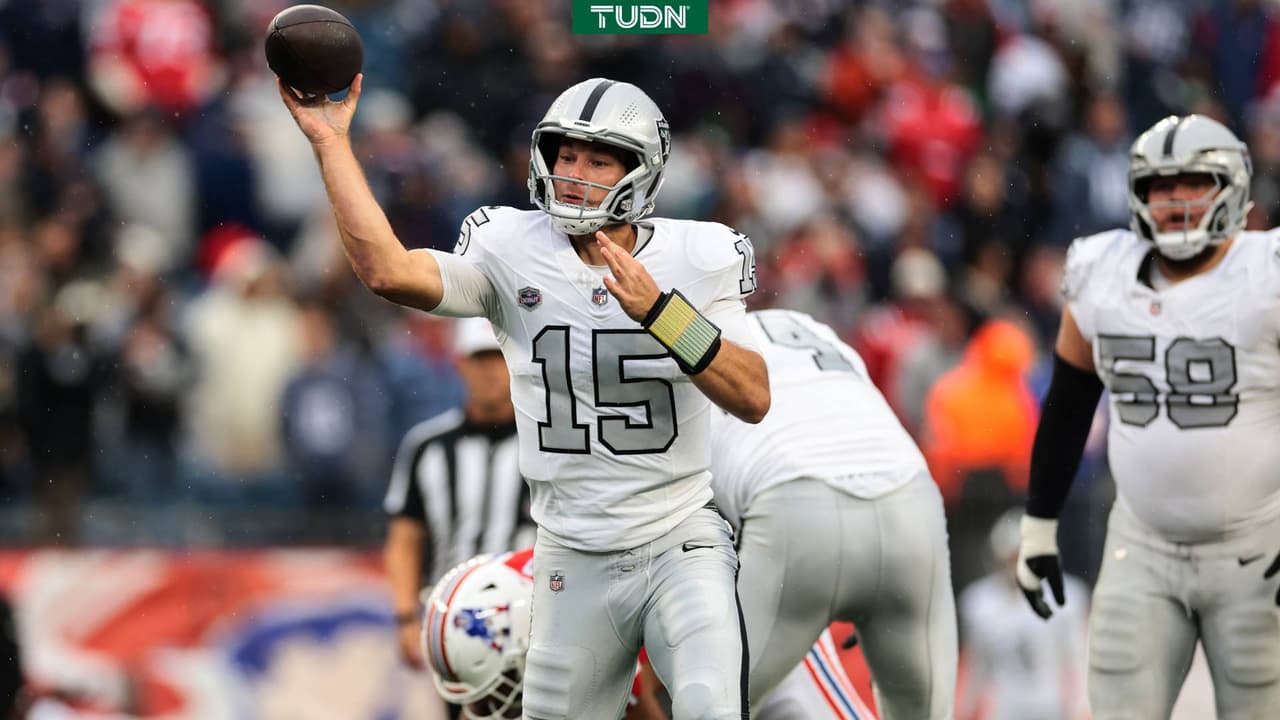 Fernando Mendoza hace su debut con los Raiders en paliza ante Patriots
