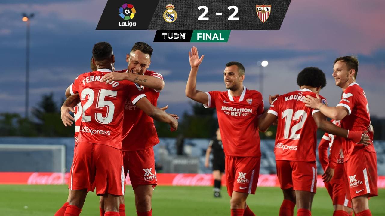 ¡Partidazo! Los merengues desaprovechan y no pueden con Sevilla