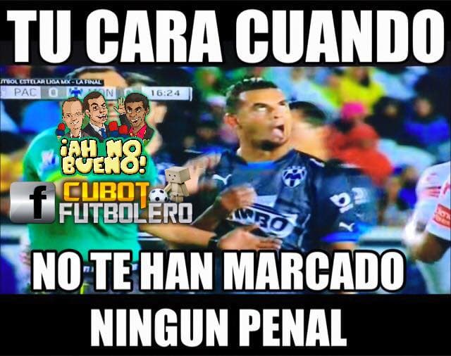 Monterrey perdió por 1-0 con los Tuzos pero la ventaja pudo ser más amplia, los memes señalan a rayados de ayuda arbitral.