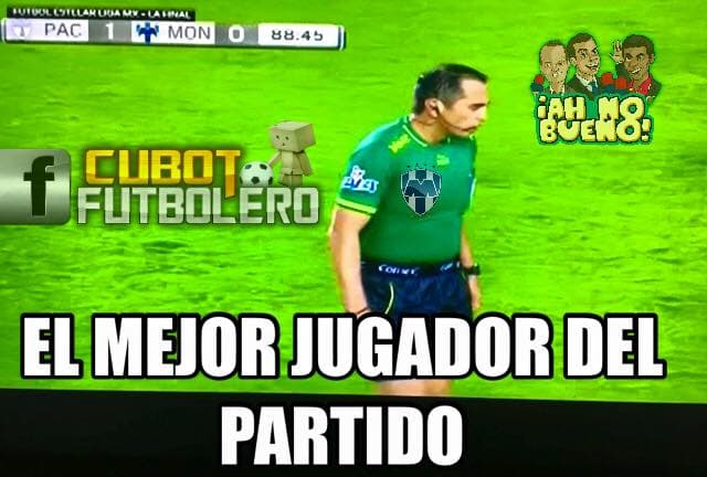 Monterrey perdió por 1-0 con los Tuzos pero la ventaja pudo ser más amplia, los memes señalan a rayados de ayuda arbitral.