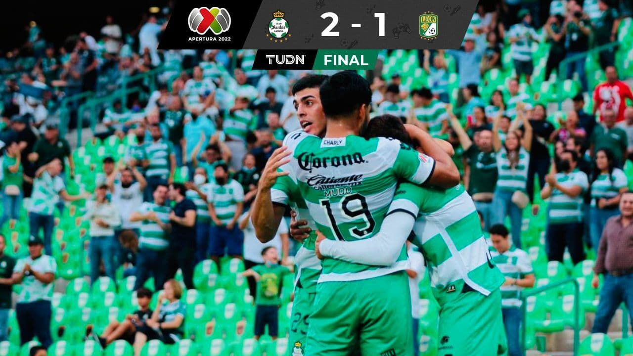Santos orquestó la remontada y se impuso al León que no levanta