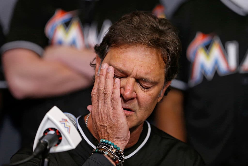 El manager de los Marlins no pudo evitar mostrar su tristeza ante la ausencia de su pupilo.
