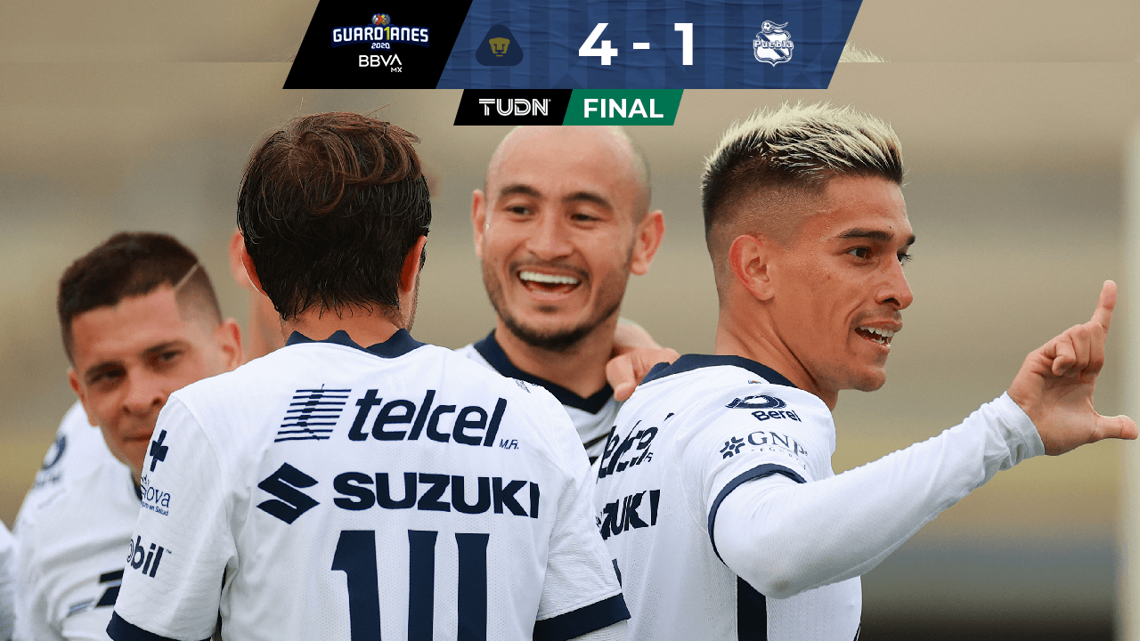 Goles y crónica: ¡Pumas remontó y goleó a Puebla en CU!