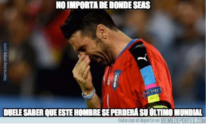 Luego de su eliminación del Mundial y posterior anuncio de retiro a la selección de Italia.