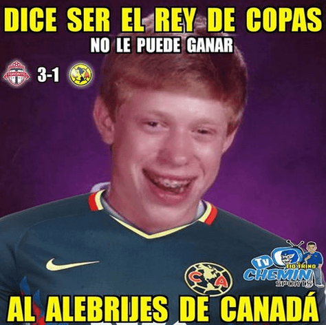 Toronto derrotó 3-1 a América en la ida de la semifinal de Liga de Campeones de Concacaf y eso generó toda clase de burlas a las Águilas en las redes sociales.
