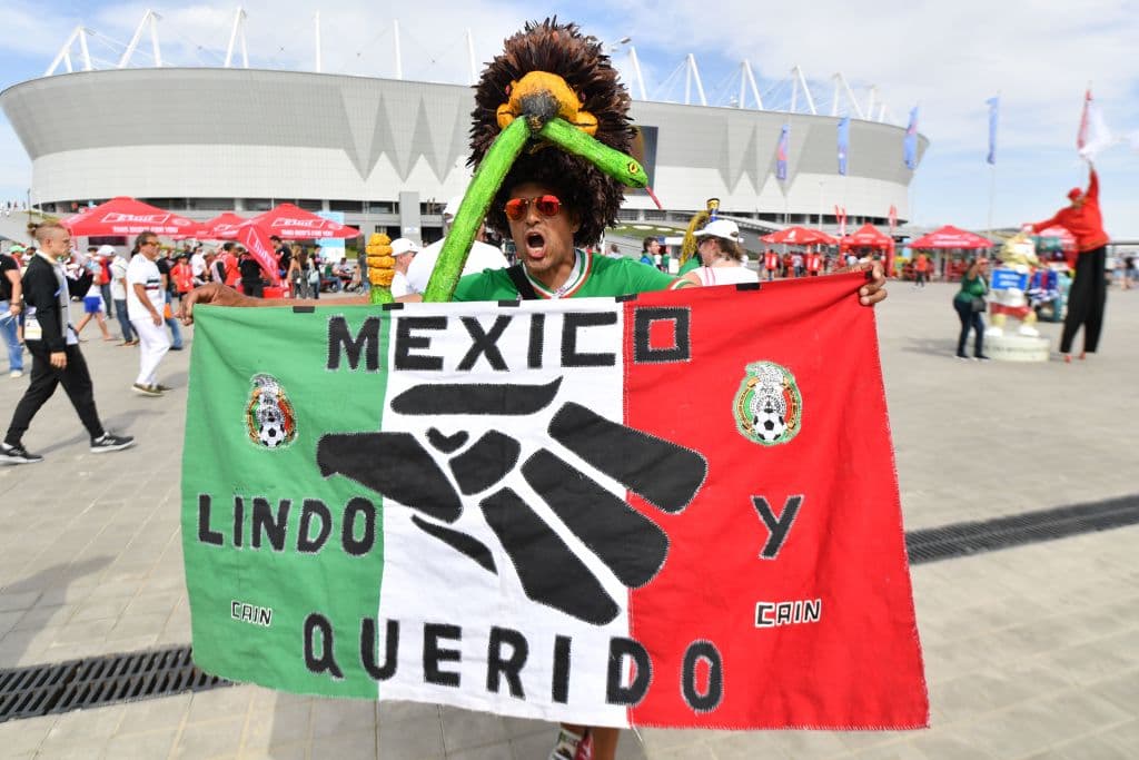 La fiesta de los fanáticos para el partido de México y Corea del Sur por el grupo F en el Mundial de Rusia 2018 tuvo como protagonista el colorido de los seguidores del 'Tri' en Rostov.