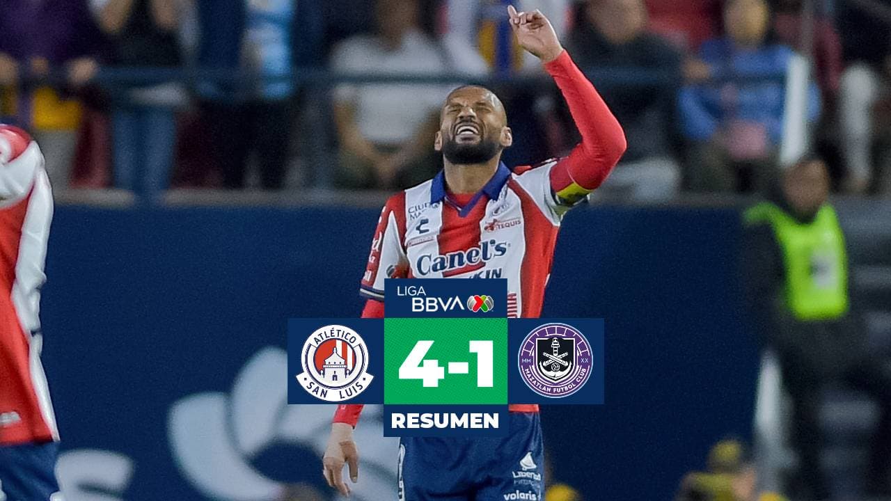 Atlético de San Luis golea a Mazatlán con doblete de Joao Pedro