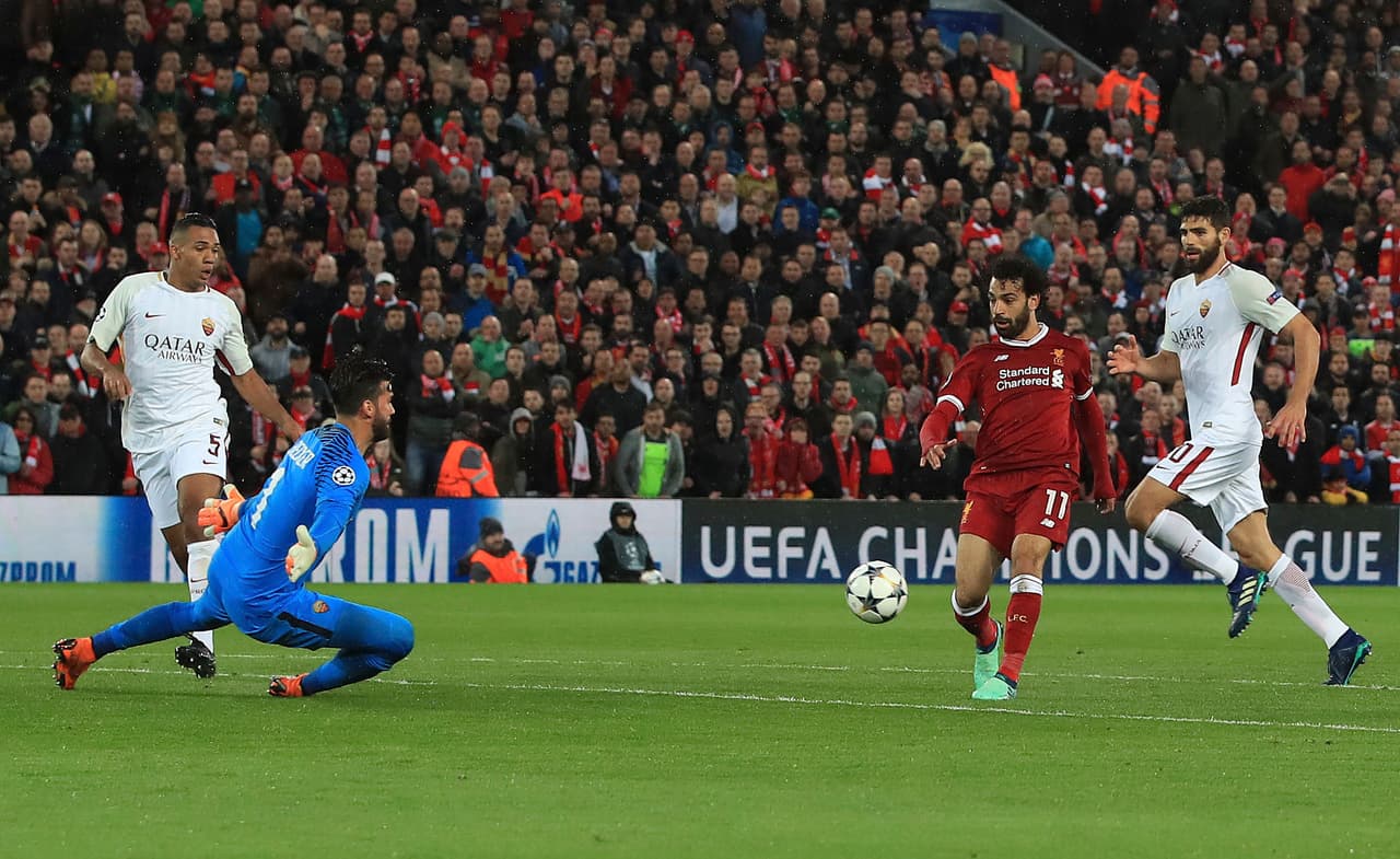 Salah lideró un contragolpe y en sus pies terminó con éxito a favor de Liverpool.
