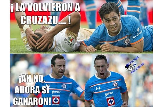 Memes Cruz Azul vs Pumas
