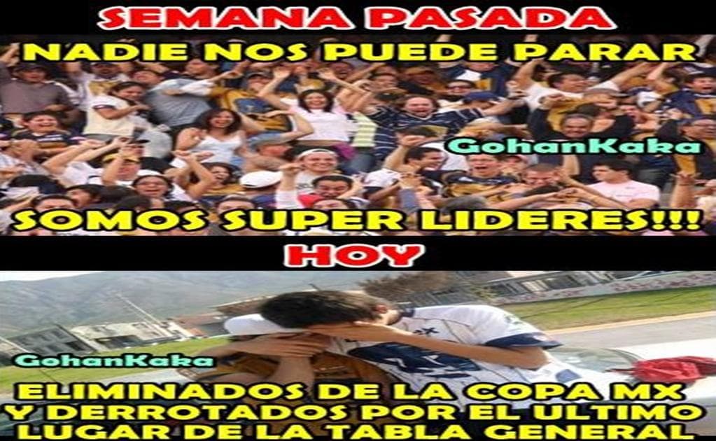 Memes Cruz Azul vs Pumas