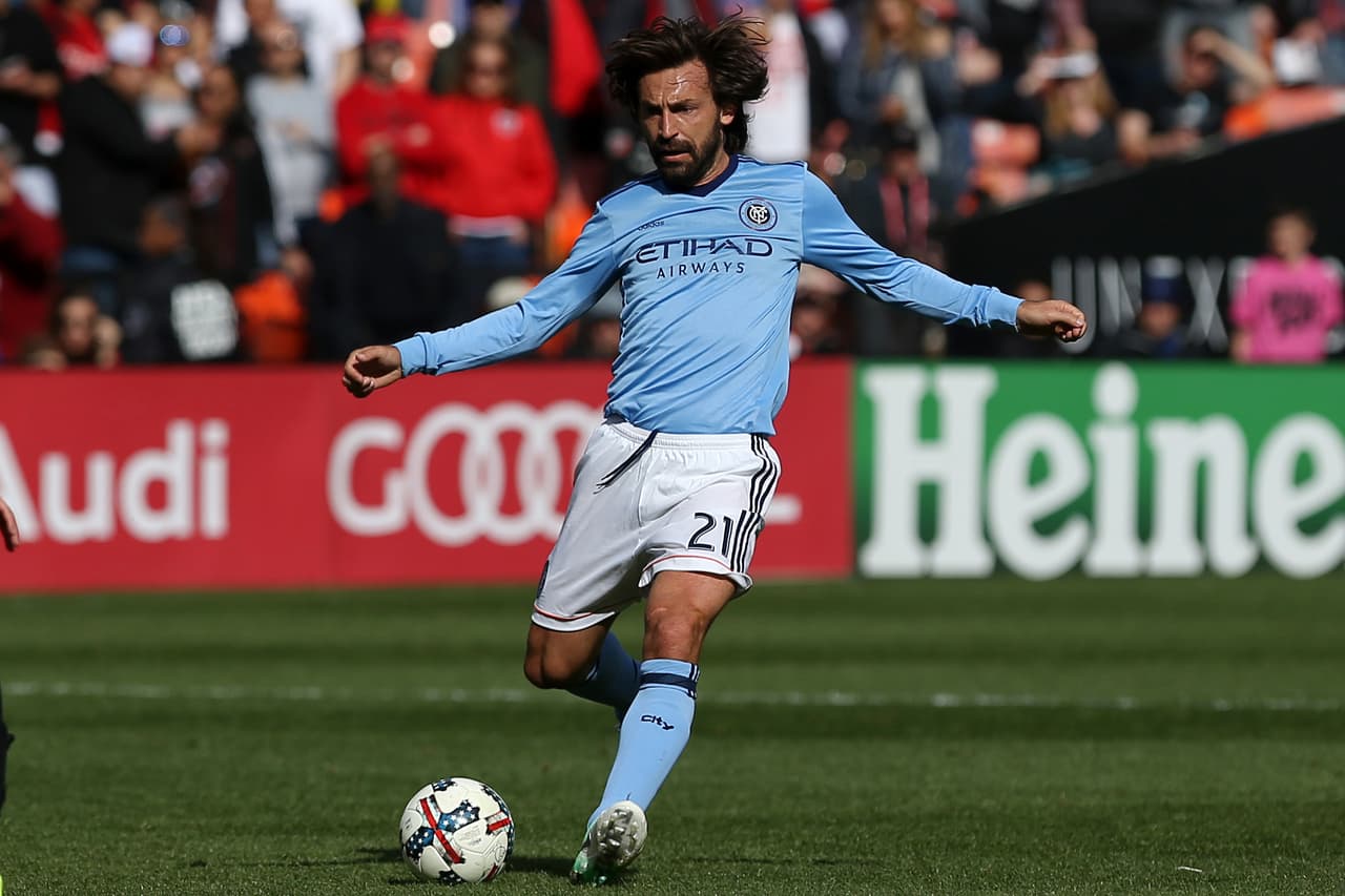 Tras tres partidos de ausencia Andrea Pirlo podría volver como titular en New York City FC