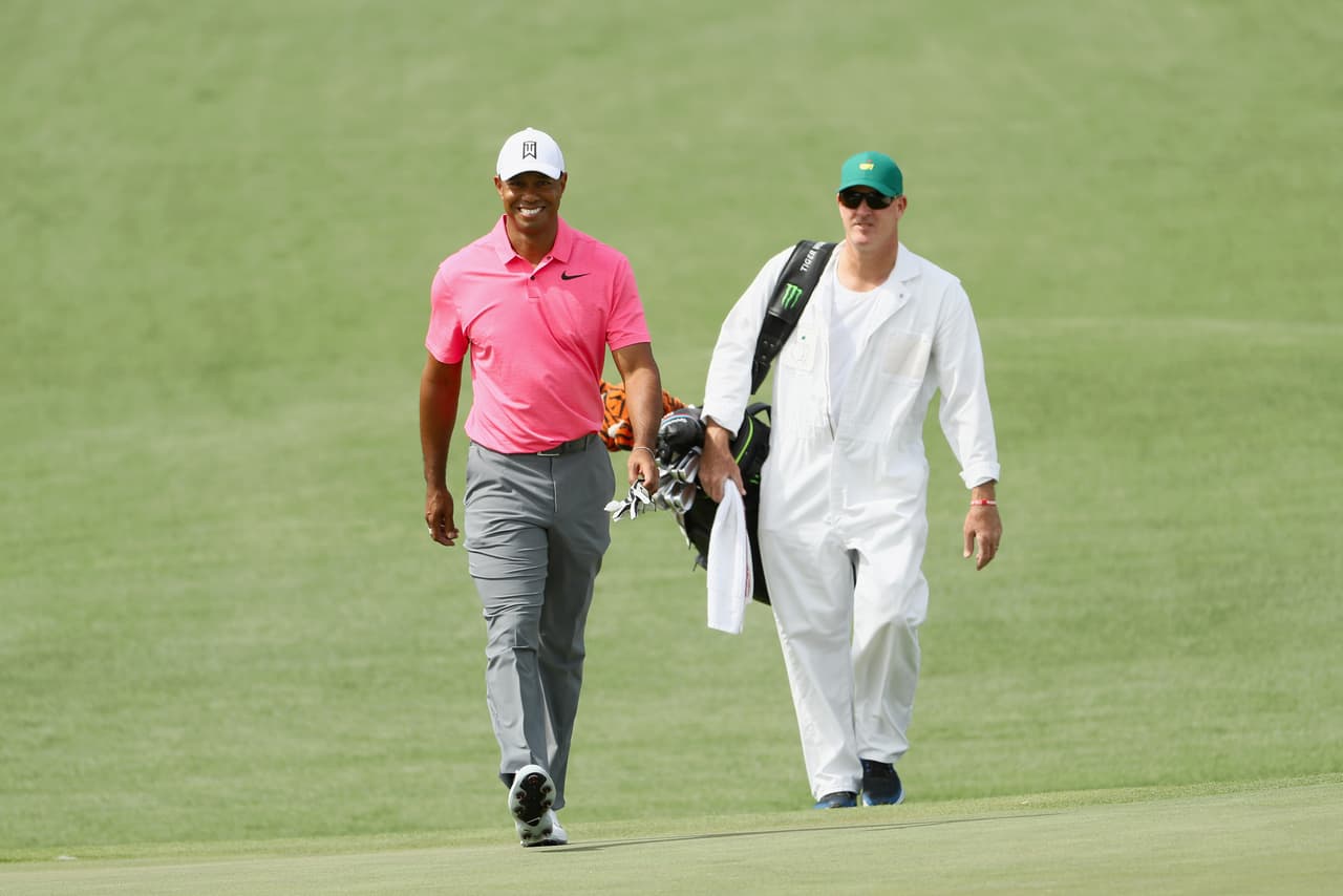 La confianza de Tiger se hizo evidente durante el recorrido.