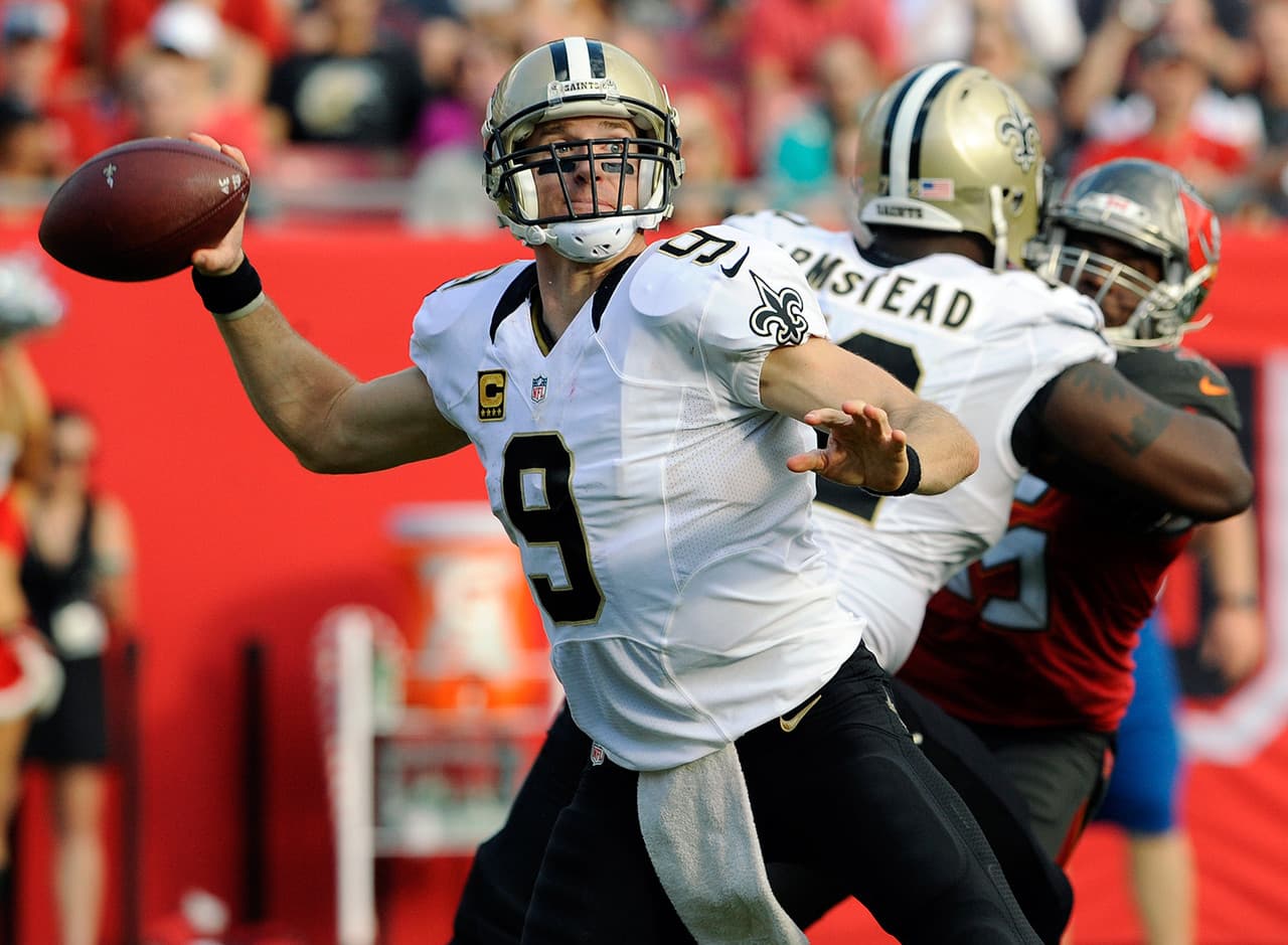 19. Drew Brees, QB, New Orleans Saints.- 20.48 puntos.