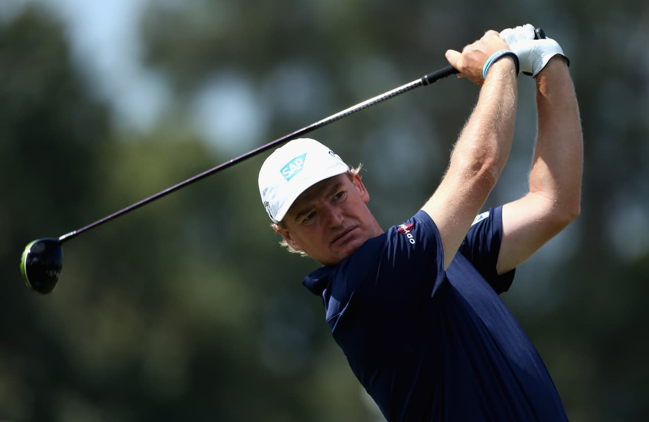 El sudafricano Ernie Els es otro de los golfistas que ha sido compañero de Donald Trump.