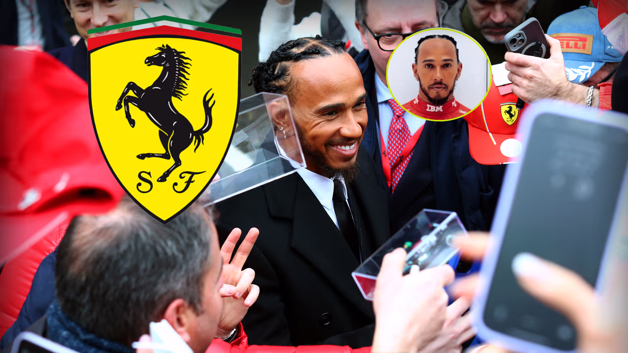 ¡Luce como Dios! Así se ve Lewis Hamilton con uniforme de Ferrari ...