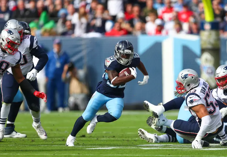 RB Dion Lewis de Titans festejó en grande su revancha contra los New ...
