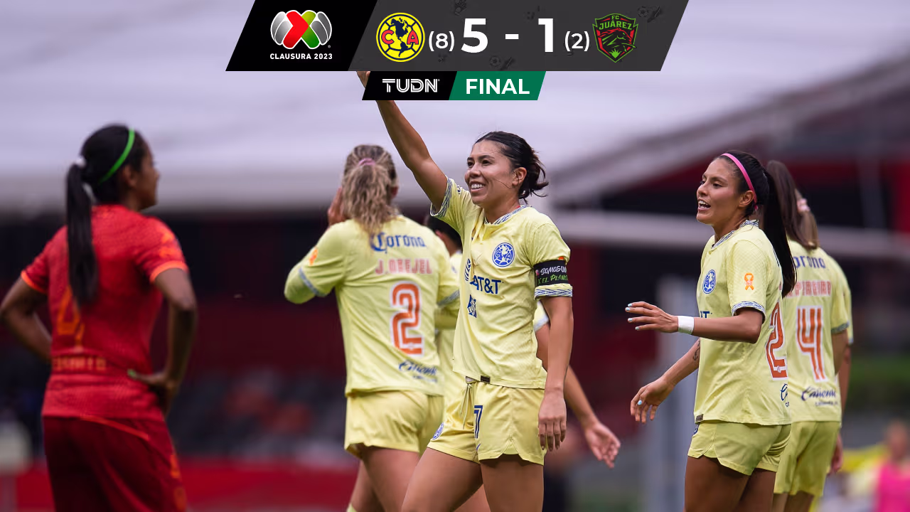 América Femenil golea BRavas FC Juárez en el global y avanza a ...
