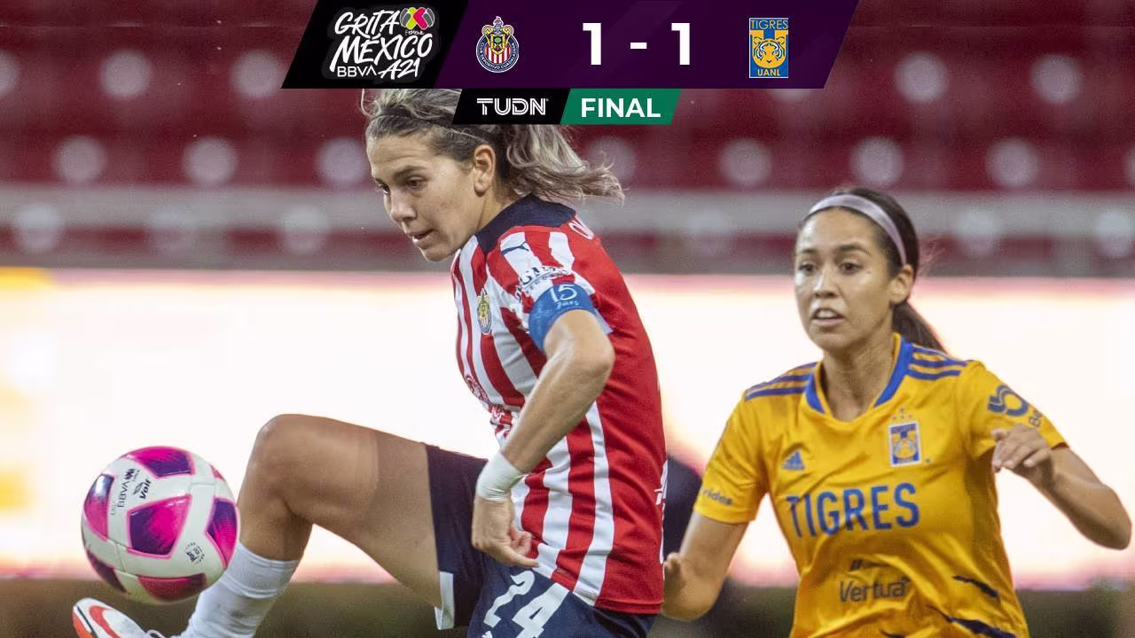 Chivas Femenil es el primer equipo en arrebatar dos puntos a Tigres ...