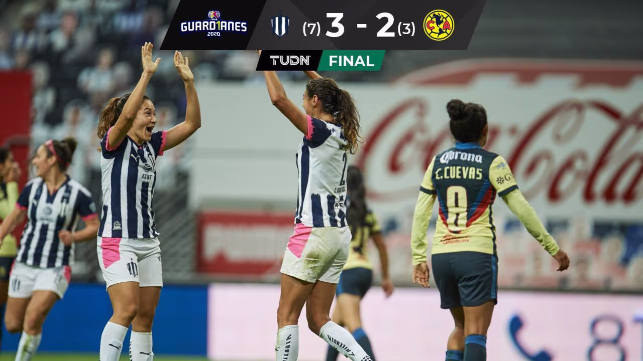 Rayadas se impone 1-0 a América en la ida: ventaja para la vuelta decisiva