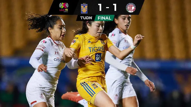 Tigres vs. Toluca femenil: Toluca aguantó la insistencia de Tigres y