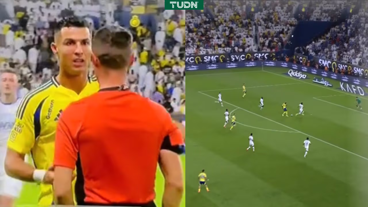 Cristiano explota contra árbitro en partido contra Neymar | TUDN Fútbol ...