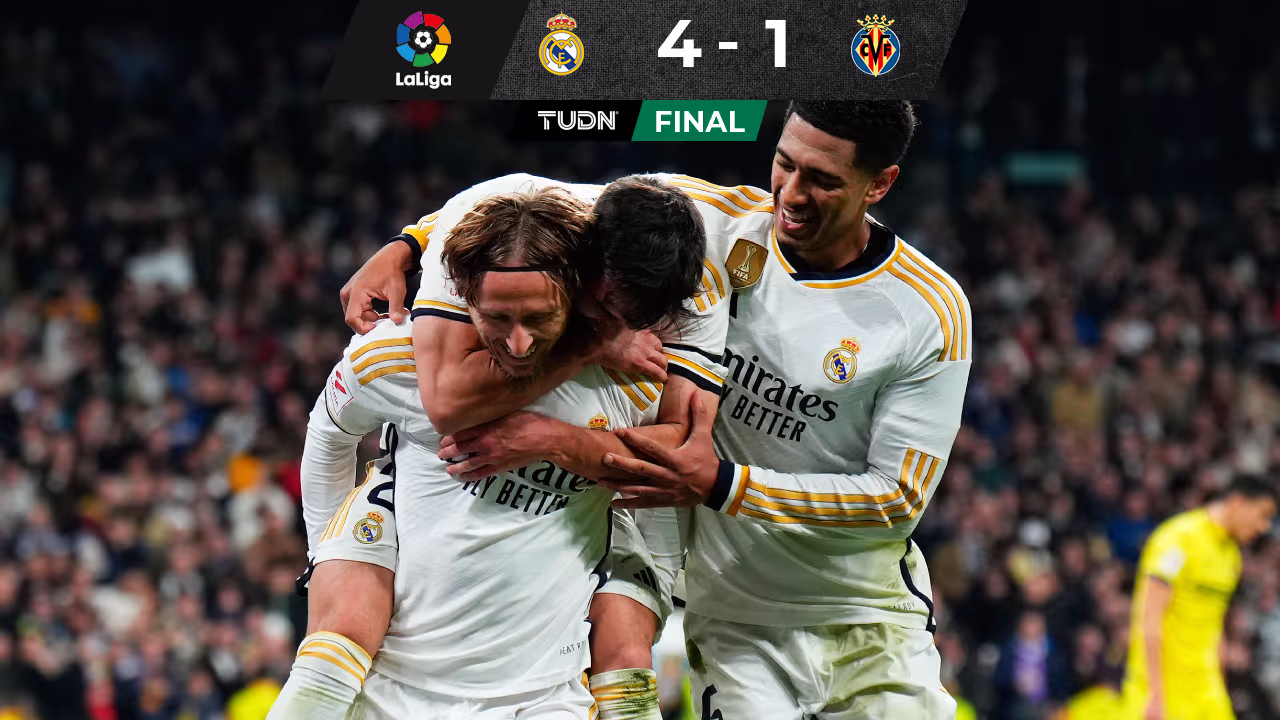 ¡Feria de goles! Real Madrid vence al Villarreal y es líder | TUDN ...