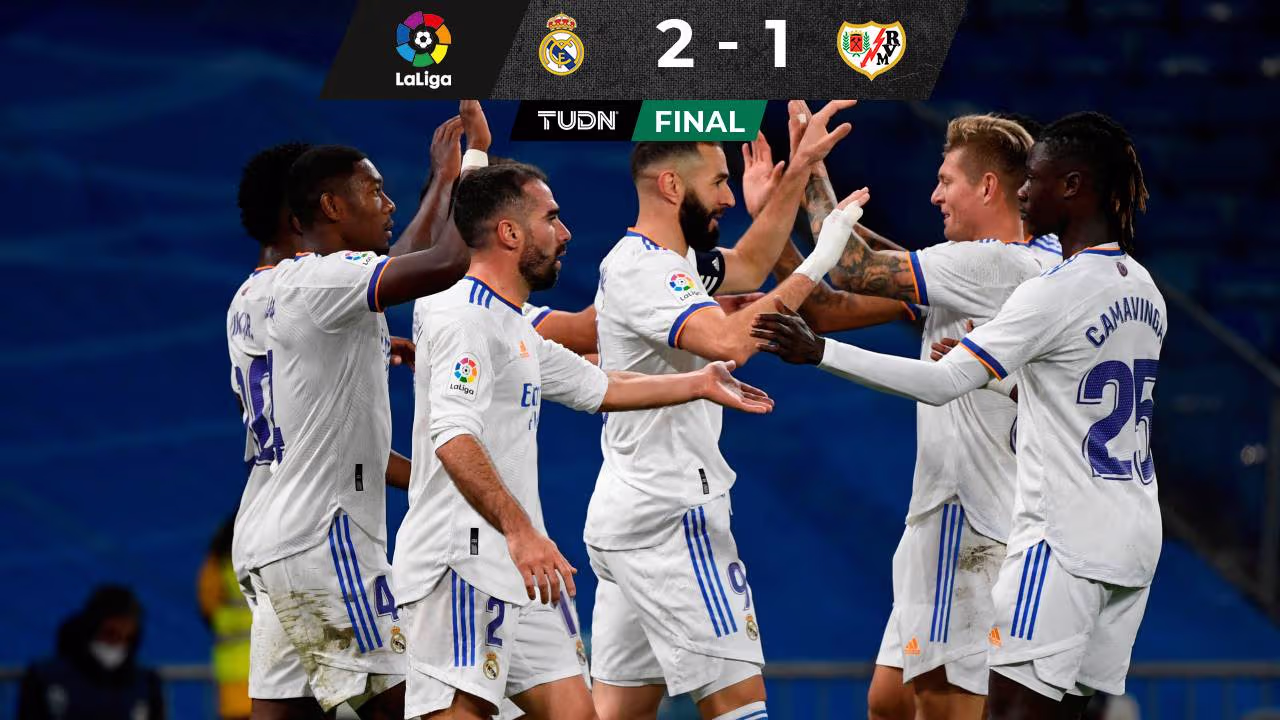 Real Madrid 2-1 Rayo Vallecano: resultado, goles y resumen | TUDN La ...