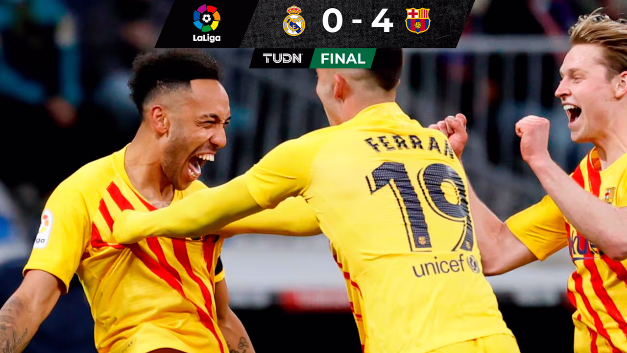 Barcelona humilla al Real Madrid en el Santiago Bernabéu | TUDN La Liga ...