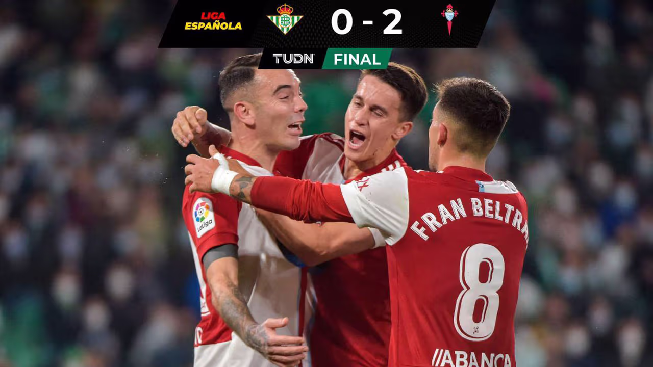 El Betis cae ante el Celta de Vigo con Lainez y Guardado como titulares ...