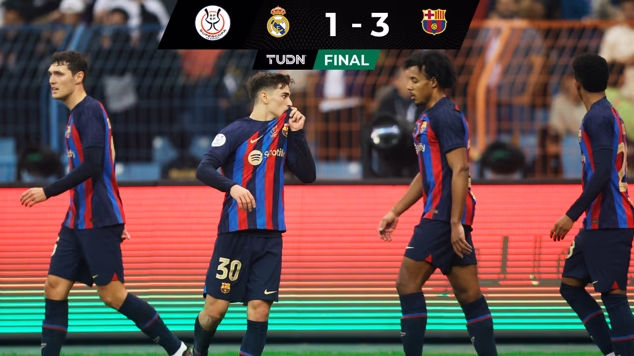 El Barça domina al Madrid y es campeón de la Supercopa de España | TUDN ...
