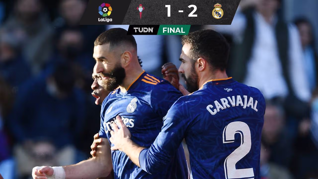 Real Madrid vence al Celta de Vigo gracias a un doblete de Karim ...