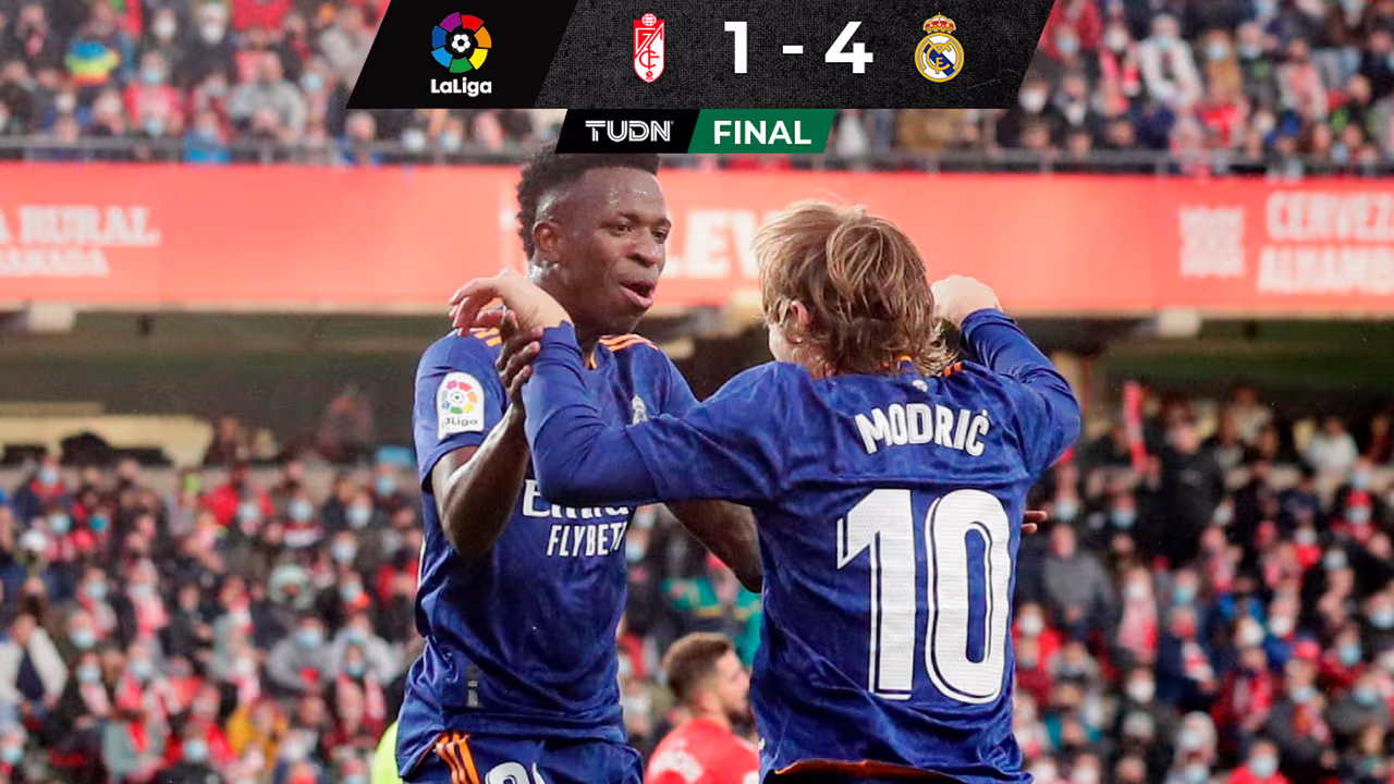 Real Madrid golea 1-4 sin problemas al Granada y toma el liderato en ...