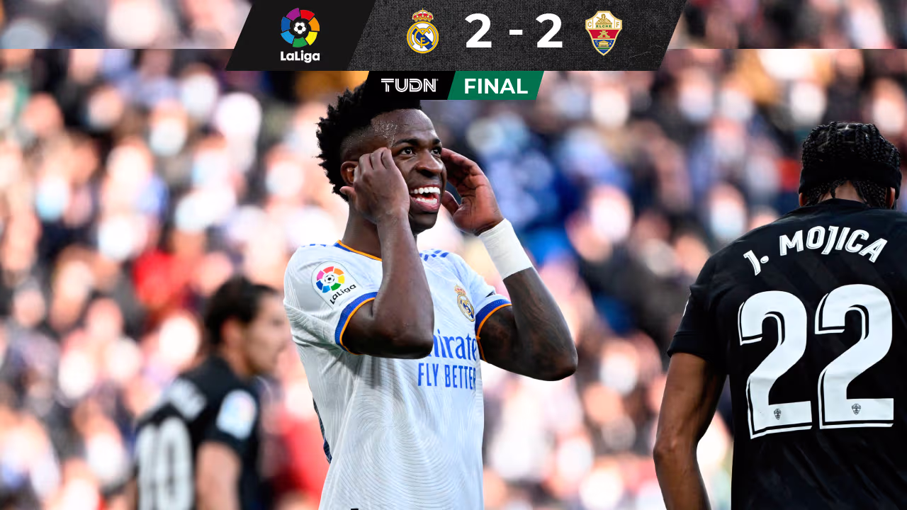 Real Madrid rescata empate 2-2 ante Elche en tiempo de compensación ...