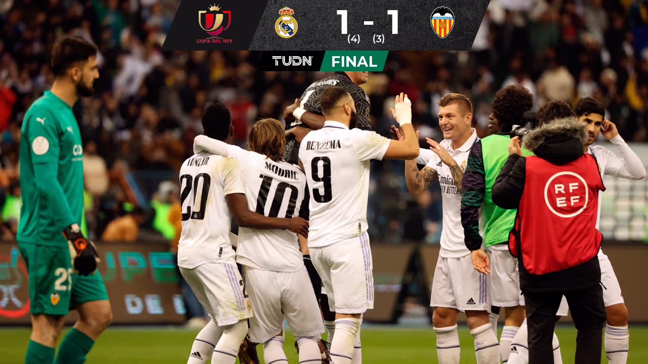 Real Madrid vence al Valencia en penales y jugará la Final de Supercopa ...