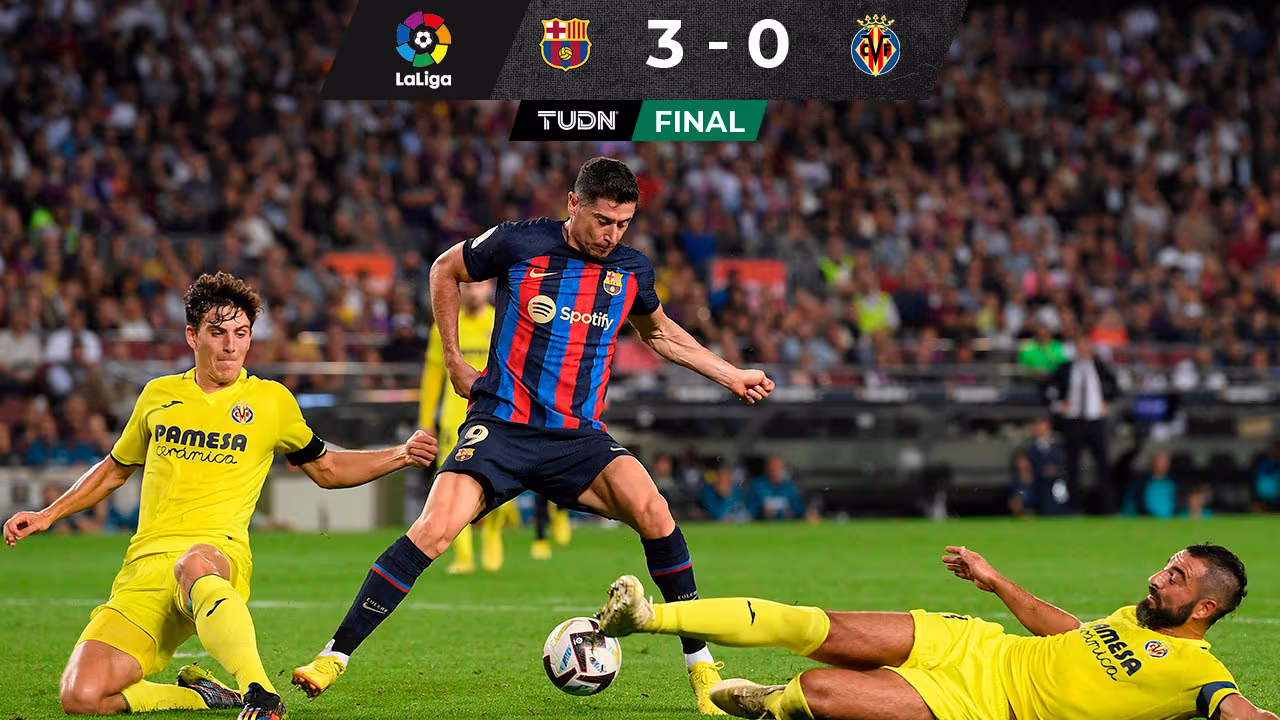 Robert Lewandowski recupera el ritmo y Barcelona vence a Villarreal ...