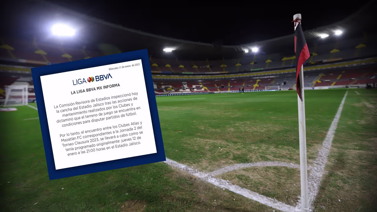 Atlas y UdeG reciben sanción económica por la cancha del Jalisco | TUDN ...
