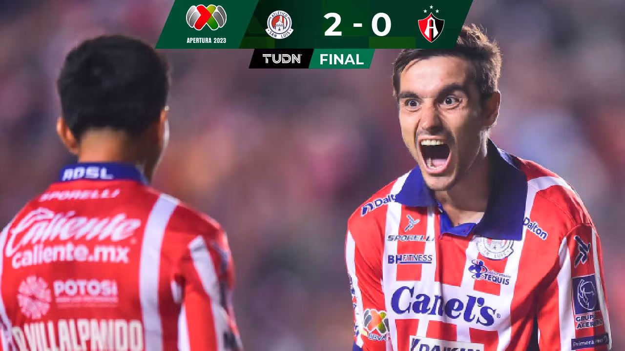 Atlético de San Luis 2-0 Atlas, Jornada 7 Apertura 2023, Liga MX ...