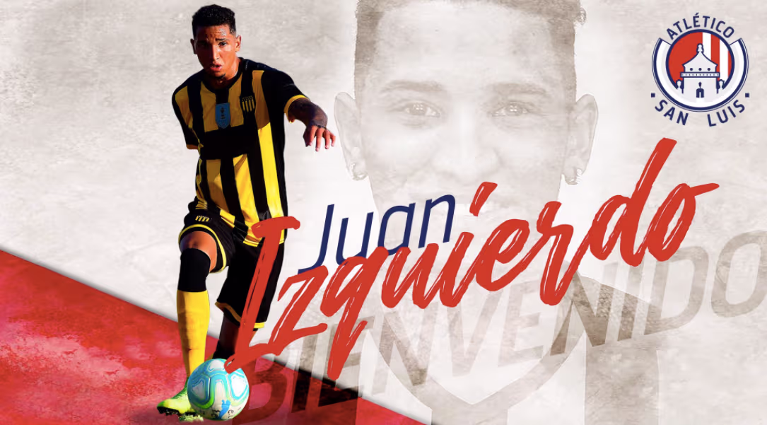 Atlético de San Luis anuncia a Juan Izquierdo como su último refuerzo ...