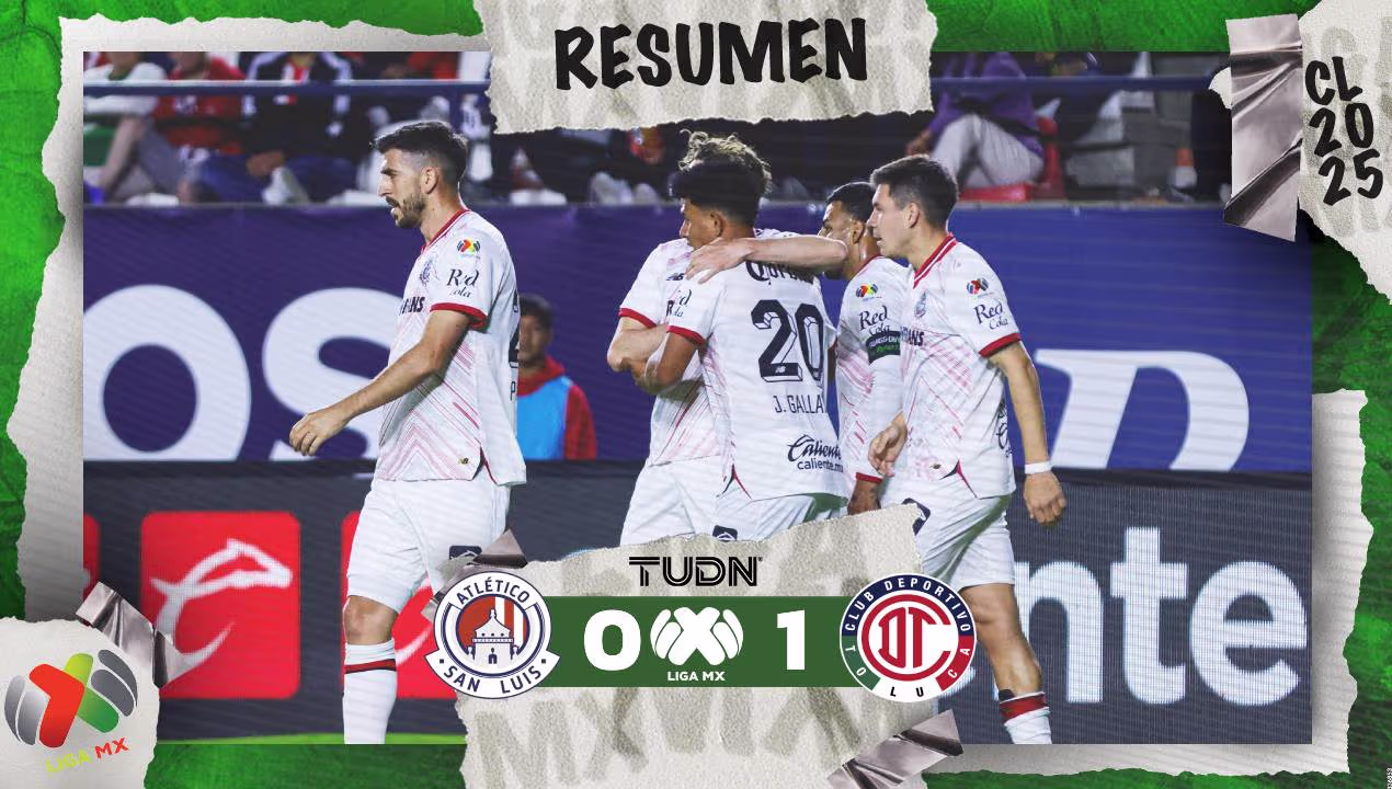 Atlético de San Luis vs. Toluca, resumen, goles y resultado del juego ...