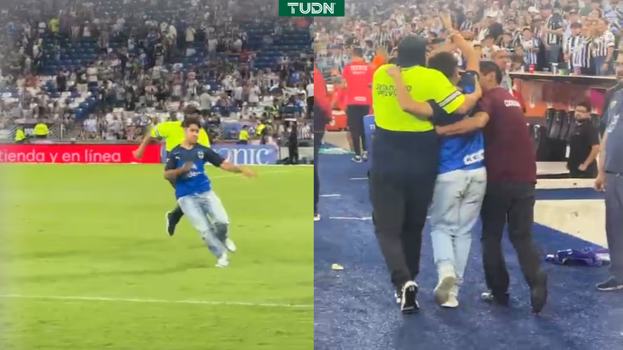 Espontáneo invade la cancha del Gigante de Acero en el Rayados vs ...