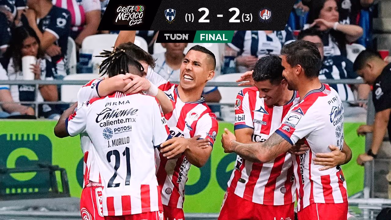 Monterrey 1-2 Atlético de San Luis en el repechaje de la Liga MX: Goles ...