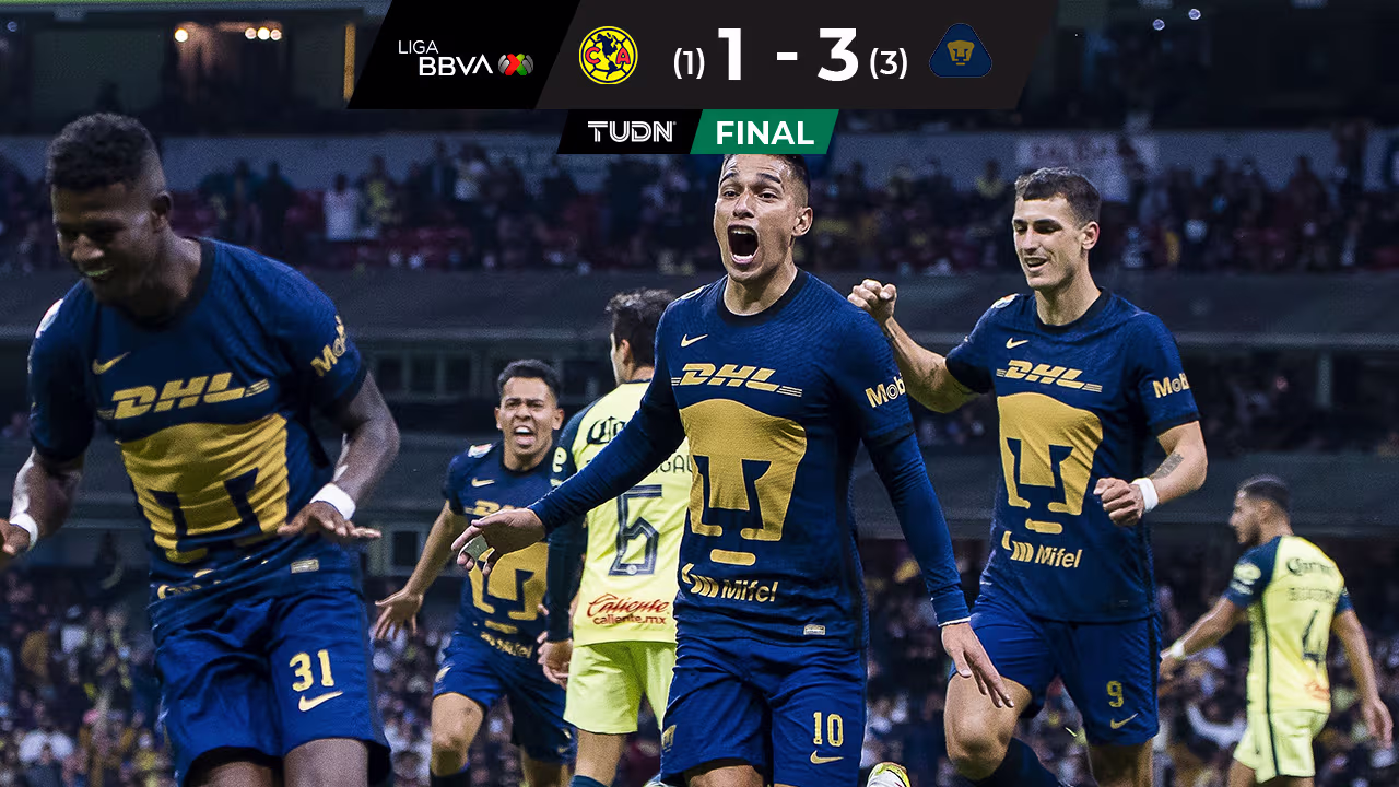 Pumas vence al América en el Estadio Azteca y consigue su pase a las ...