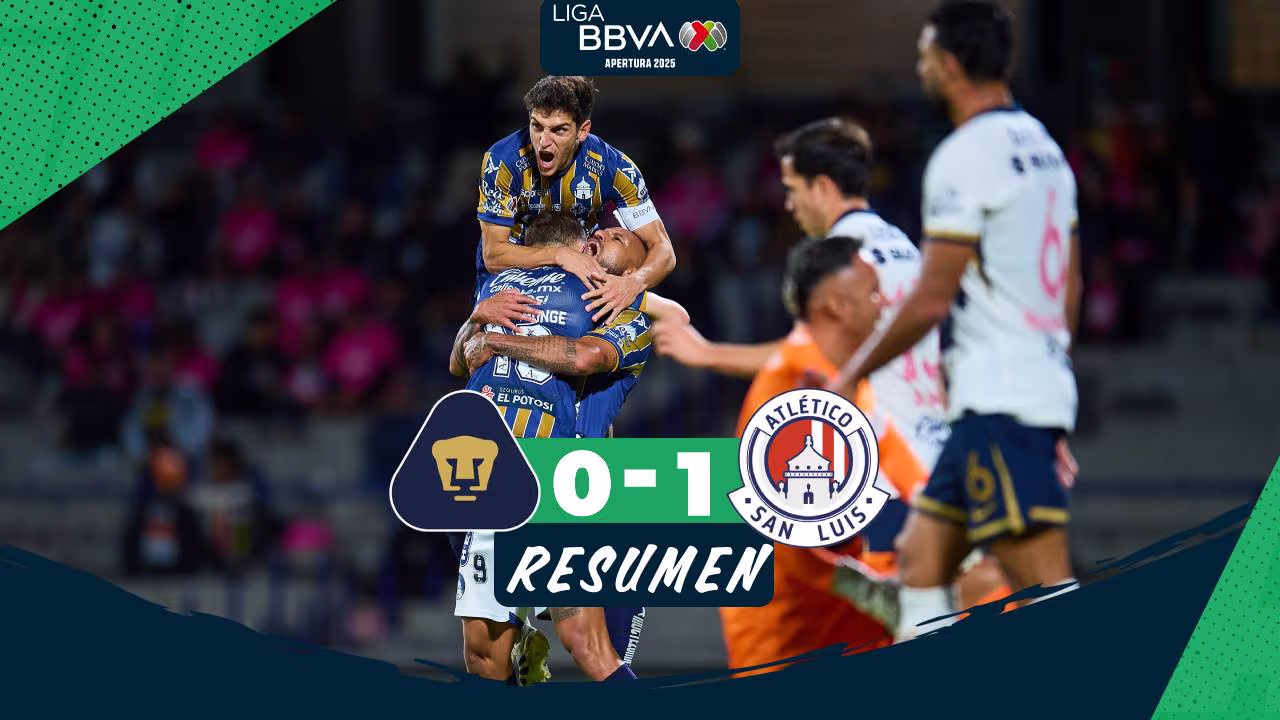 Pumas vs San Luis, resumen y resultado del partido de la Liga MX | TUDN ...