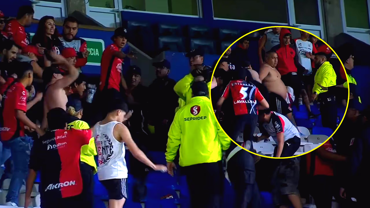 ¡Reprobable! Estalla la violencia en el Pachuca vs. Atlas de la Liga MX ...